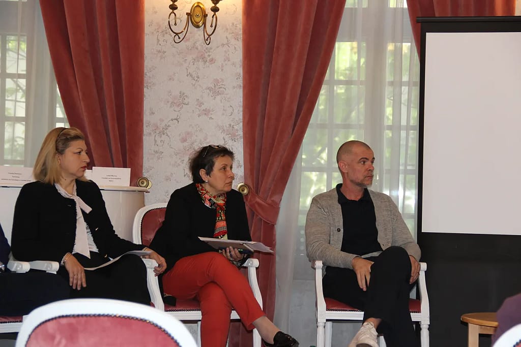 Felicia Drăgan, Lorita Constantinescu și Lestat Monroe la masa rotundă despre angajare incluzivă