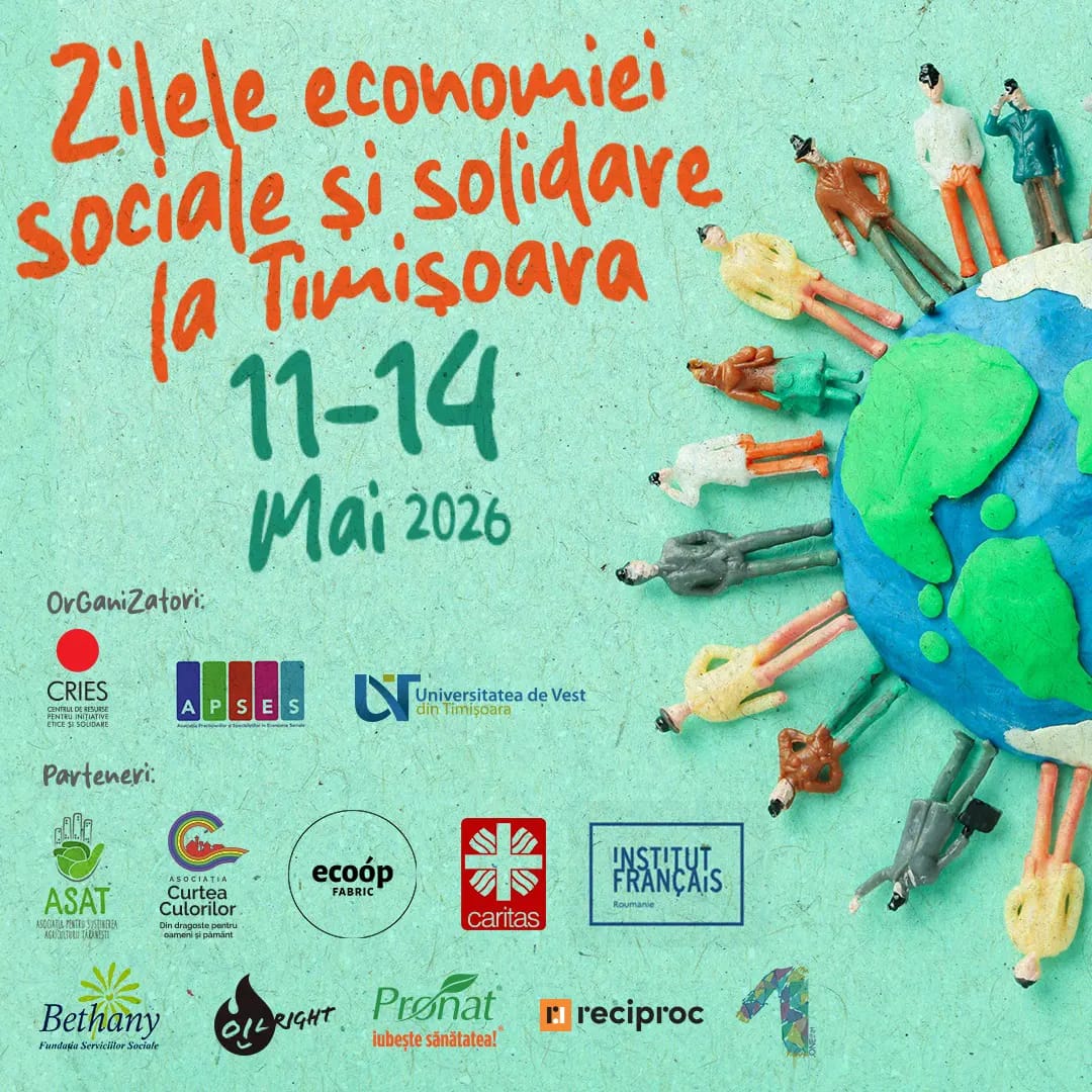 Timișoara marchează Luna Economiei Sociale prin evenimentul Zilele economiei sociale și solidare