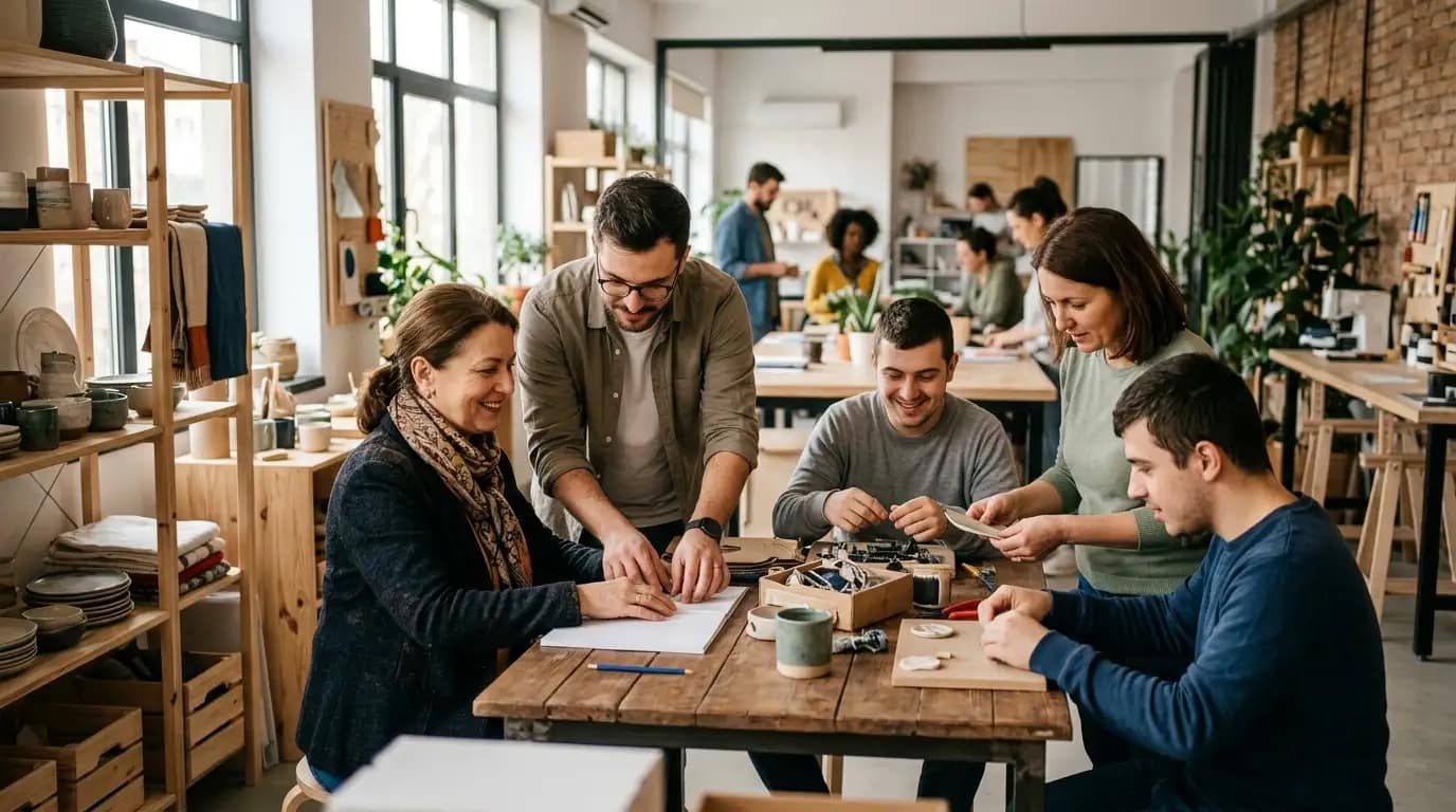 Persoane diverse integrate pe piața muncii prin sprijinul întreprinderilor sociale de inserție din România