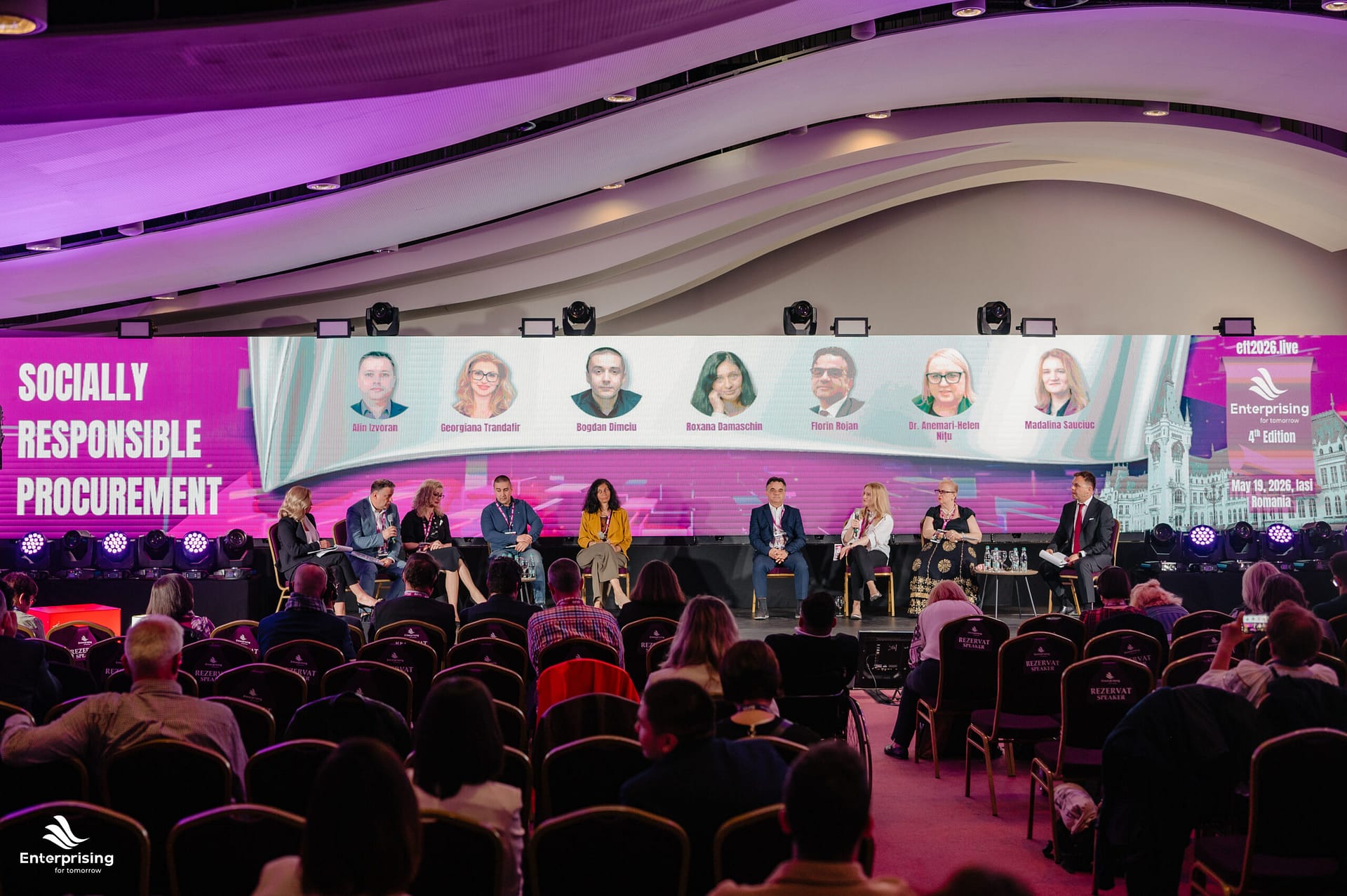Panel despre achiziții publice responsabile și economie socială la Enterprising for Tomorrow 2026